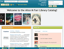 Tablet Screenshot of farr.biblionix.com