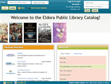 Tablet Screenshot of eldora.biblionix.com