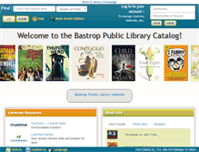 Tablet Screenshot of bastrop.biblionix.com