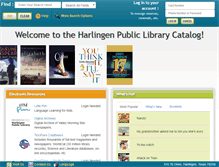 Tablet Screenshot of harlingen.biblionix.com