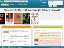Tablet Screenshot of elreno.biblionix.com