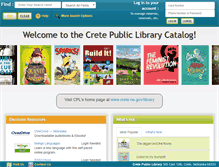 Tablet Screenshot of crete.biblionix.com