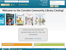 Tablet Screenshot of corrales.biblionix.com