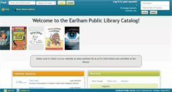 Desktop Screenshot of earlham.biblionix.com